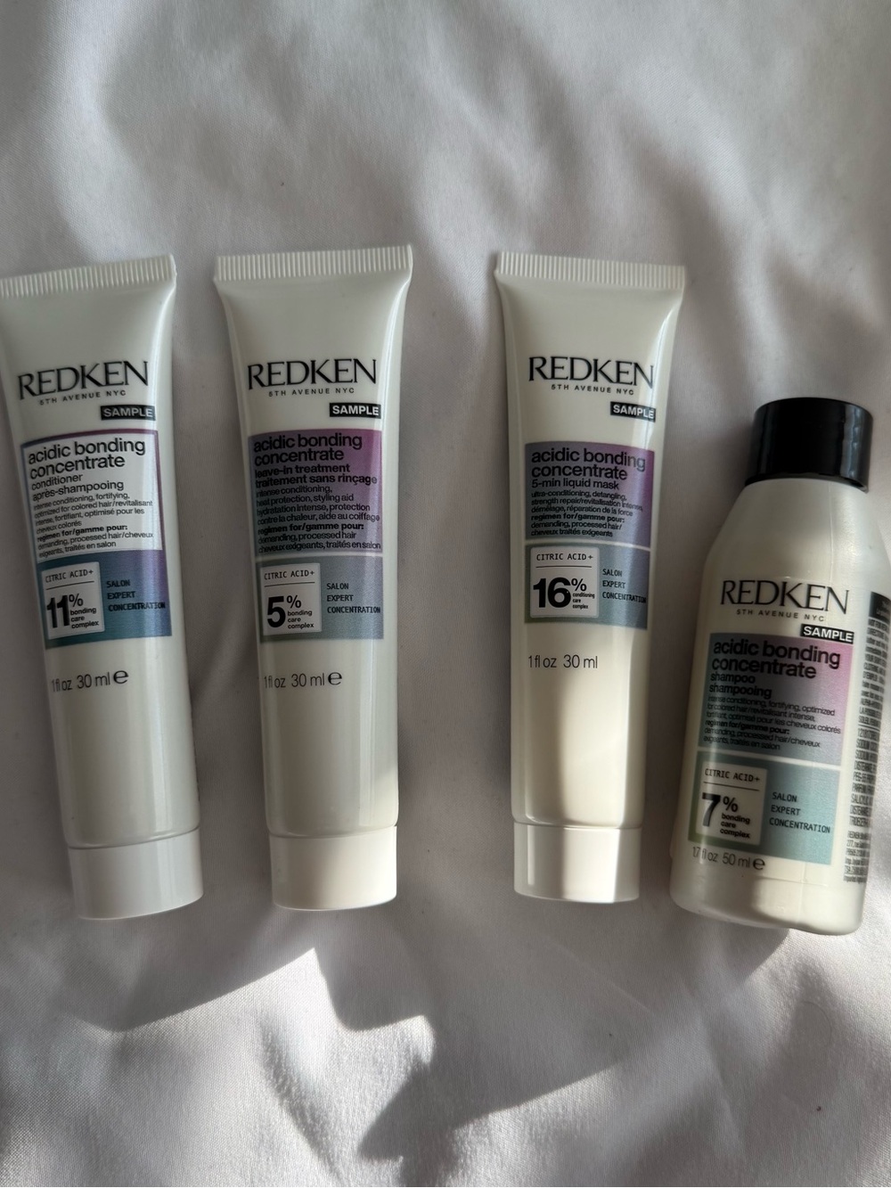 Redken Acidic Bonding Concentrate Set - White with Blue and Purple Labels